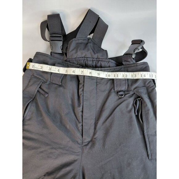 Cabelas Mens Insulated Snow Bib Pants With Adjustable Straps Size S Black - Picture 11 of 16